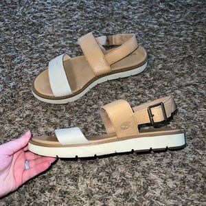 Timberland 2 Tone Leather Sandals Size 8.5